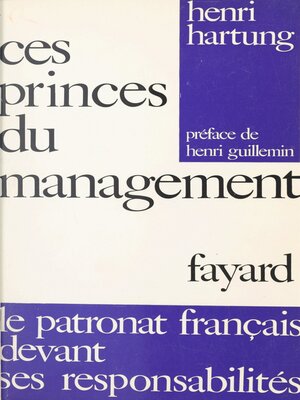 cover image of Ces princes du management